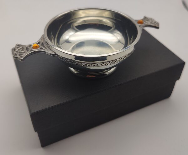 Quaich - Kelt Örgüsü Taşlı - Görsel 4