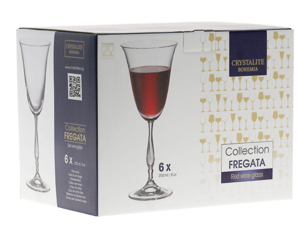 Crystalite Fregata Kırmızı Şarap Kadehi (6'lı Set) - Görsel 2