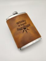 Meleklerin payı matara, özel tasarım matara, el yapımı, handmade, içki matarası, içki şişesi