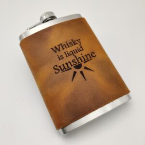 Meleklerin payı matara, özel tasarım matara, el yapımı, handmade, içki matarası, içki şişesi