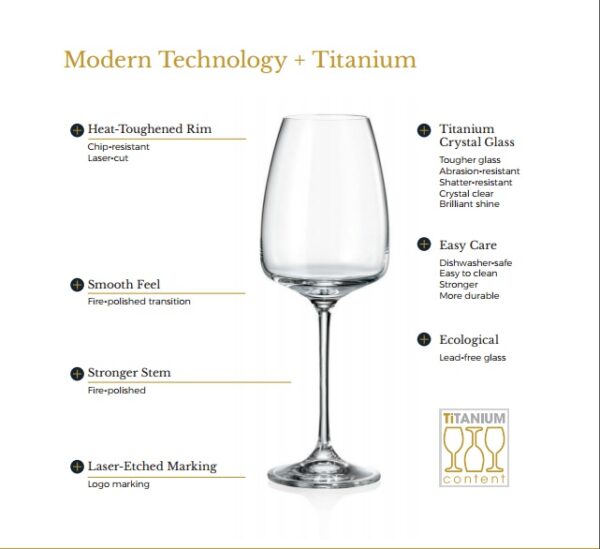 Crystalite Fregata Kırmızı Şarap Kadehi (6'lı Set) - Görsel 3