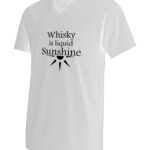 whisky is liquid sunshine tshirt, %100 pamuk süprem kumaş