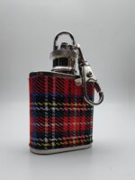 Mini matara anahtarlık, iskoç klan tartanı, anahtarlık, 30ml matara
