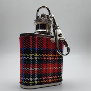 Mini matara anahtarlık, iskoç klan tartanı, anahtarlık, 30ml matara