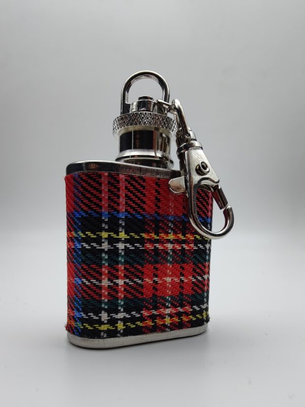 Mini matara anahtarlık, iskoç klan tartanı, anahtarlık, 30ml matara