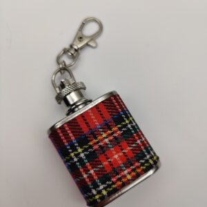 Mini matara anahtarlık, iskoç klan tartanı, anahtarlık, 30ml matara
