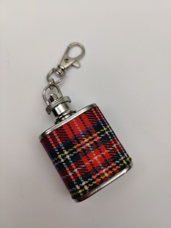 Mini matara anahtarlık, iskoç klan tartanı, anahtarlık, 30ml matara