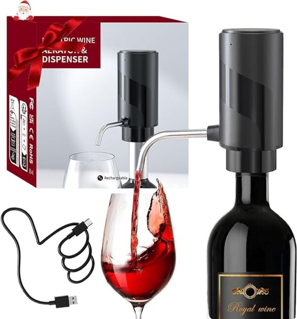 meleklerinpayıstoreşaraphavalandırıcı şarap havalandırıcı, şarjlı dekantör, şarap, kırmızı şarap,