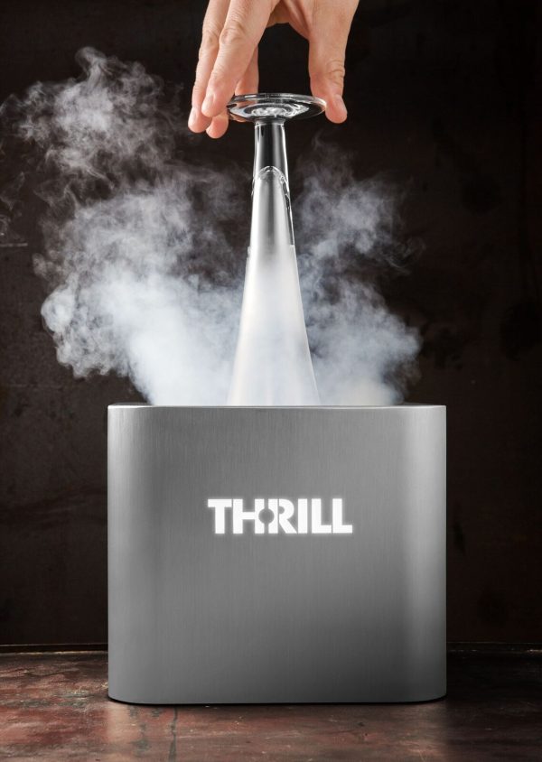 a metal container with a metal object with a stem attached to it