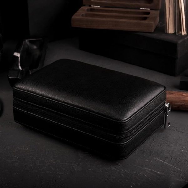 Sedero Premium Deri Puro Taşıma Çantası – 4'lü İspanyol Sediri Kaplamalı - Görsel 5