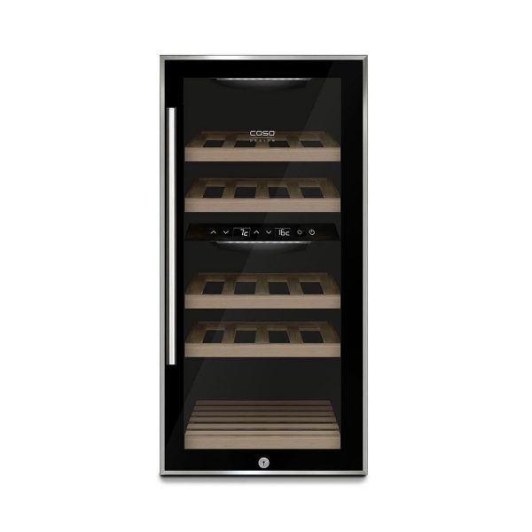 caso-wine-comfort-24-black-sarap-dolab-aae1c3 Caso Winedeluxe WD 17 Ankastre Şarap Dolabı - Görsel 1
