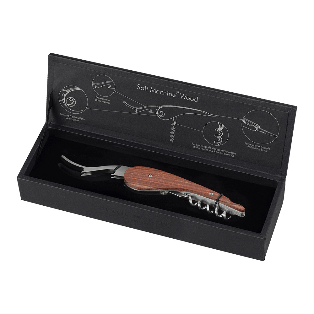 102054784001_TIRBÜŞON - Soft Machine Rosewood-2 L'Atelier du Vin Soft Machine Rosewood Premium Tirbuşon - Görsel 1