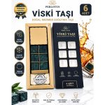 Perlotus 6’lı Mermer Viski İçki Soğutma Taşı - Görsel 5