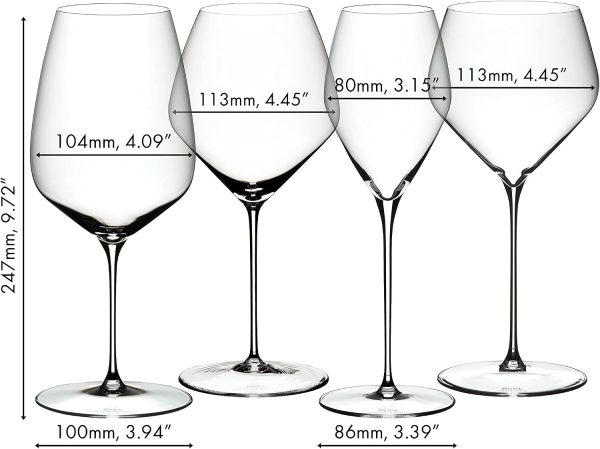 RIEDEL Veloce Tasting Set 4'lü Kristal Kadeh Seti - Görsel 4
