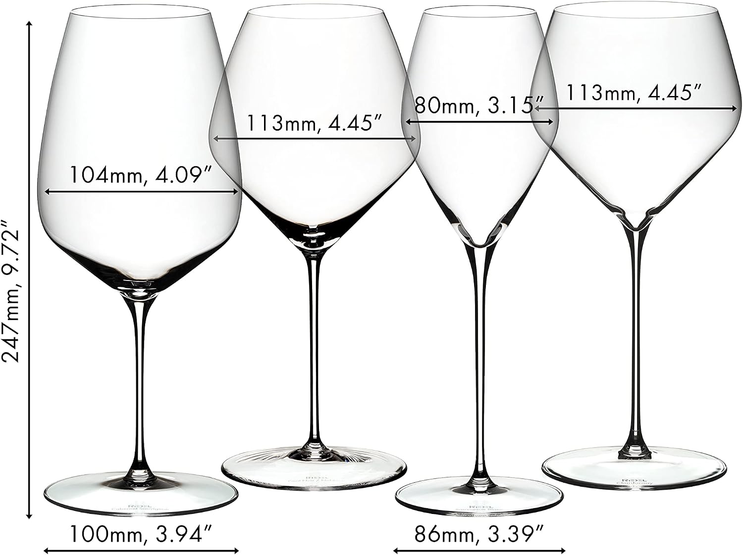 71MWd60t8iL._AC_SL1500_ RIEDEL Veloce Tasting Set 4'lü Kristal Kadeh Seti - Görsel 1