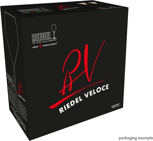Riedel Veloce Champagne Wine Glass 2'li – Ultra Hafif Kristal Şampanya Kadehi Seti - Görsel 2